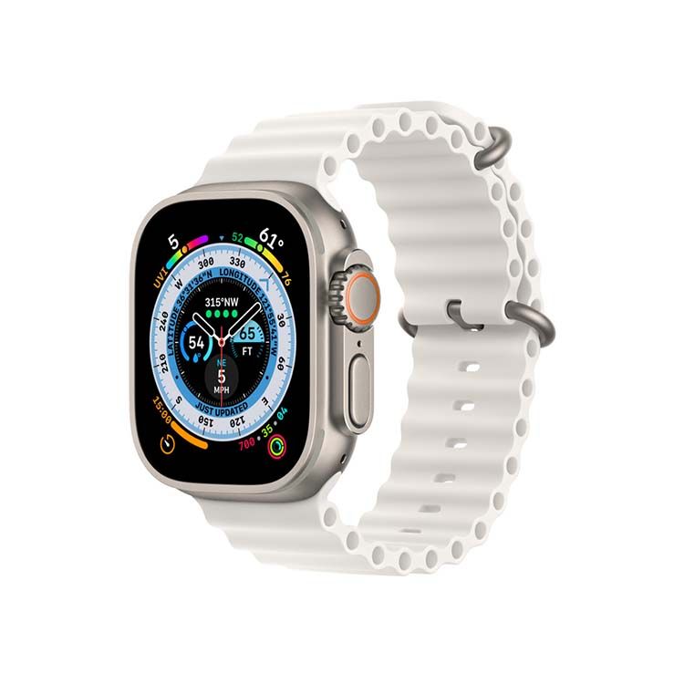 Apple Watch Ultra Titanium Case with Ocean Band GPS + Cellular