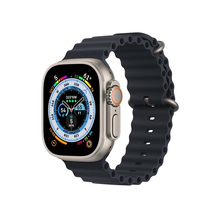 Apple Watch Ultra Titanium Case with Ocean Band GPS + Cellular